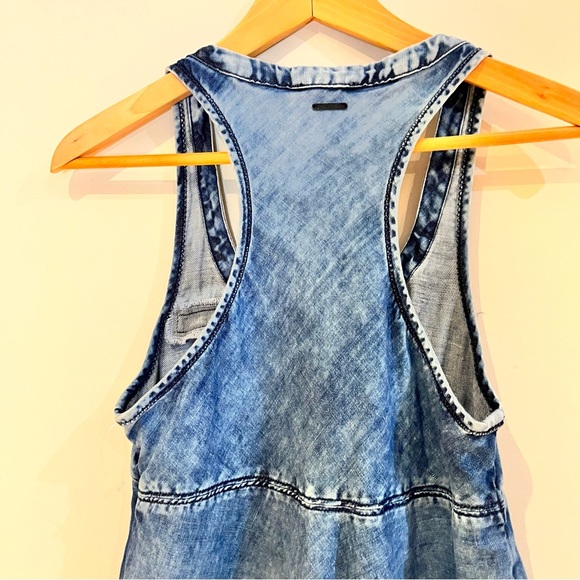 Diesel asymmetrical denim camisole with buttons. S - Picture 4 of 7